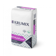 KRUMIX KM MultiFinish Шпаклівка гіпсова фінішна, 25 кг.