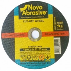 Диск відрізний NovoAbrasive по металу 180 х 2.0 41 14А 22.23 мм