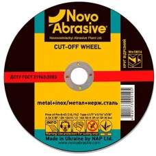 Диск відрізний NovoAbrasive по металу 115 х 1.2 41 14А 22.23 мм