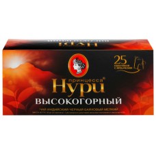 Чай чорний Принцеса Нурі Високогірний в пакетиках 2г х 25