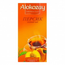 Чай чорний Персик Alokozay к/у 25х2г