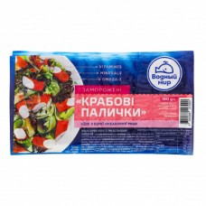 Крабові палички заморожені з білої океанічної риби Водный мир в/у 180г