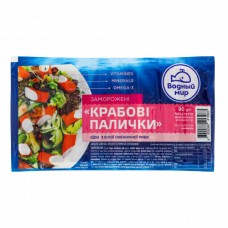 Крабові палички заморожені з білої океанічної риби Водный мир в/у 90г