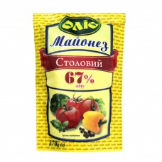 Майонез 67% Столовий Оліс д/п 170г