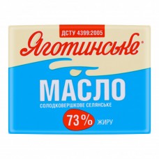 Масло 73% солодковершкове селянське Яготинське м/у 180г