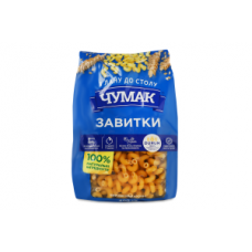 Вироби макаронні Завитки Чумак м/у 400г