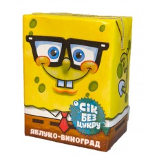 Сік 200мл Яблуко-виноград без цукру  SpongeBob SquarePants Перший ряд т/п 