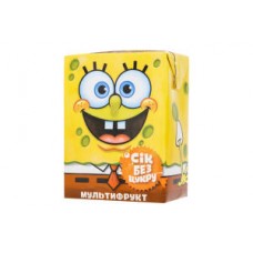 т/п 200мл Мультифрукт SpongeBob SquarePants Сік без цукру  