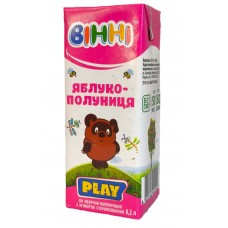 Сік Яблучно-Полуничний 200 мл дитячий Вінні Play 