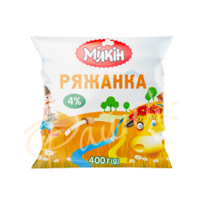 Ряжанка «Мілкін» 4% еколін, 400г