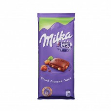 Шоколад молочний Цілий лісовий горіх Milka м/у 90г