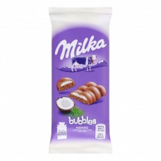 Шоколад молочний пористий Кокос Bubbles Milka м/у 97г